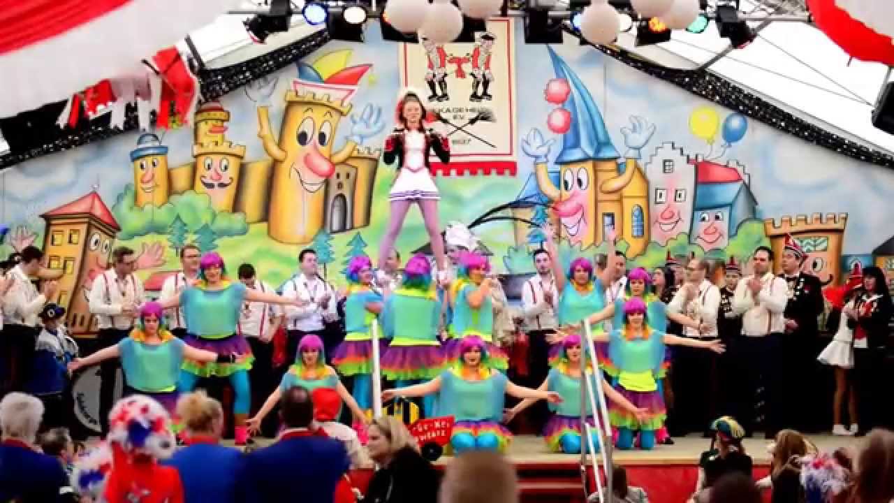 Prinz Abes I. mit Gefolge IG Zweifaller Karneval Bad Girls KMCZ bei der KG Hei am 01.02.2015
