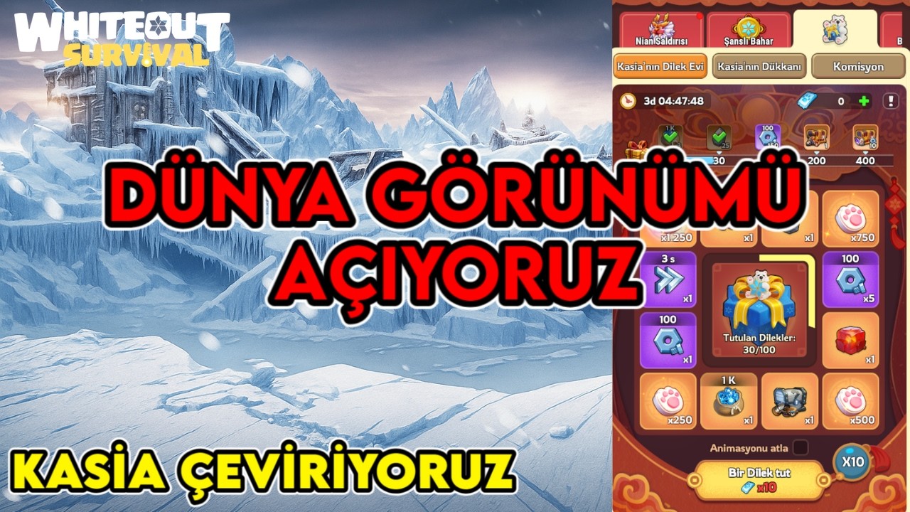 DÜNYA GÖRÜNÜMÜ AÇIYORUZ - KASİA ÇEVİRİYORUZ  -  WHİTEOUT SURVİVAL