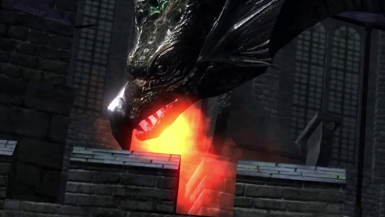 Demon's Souls - How to  Defeat Blue Dragon (Flying Dragon's Trophy) Mausoleum Key