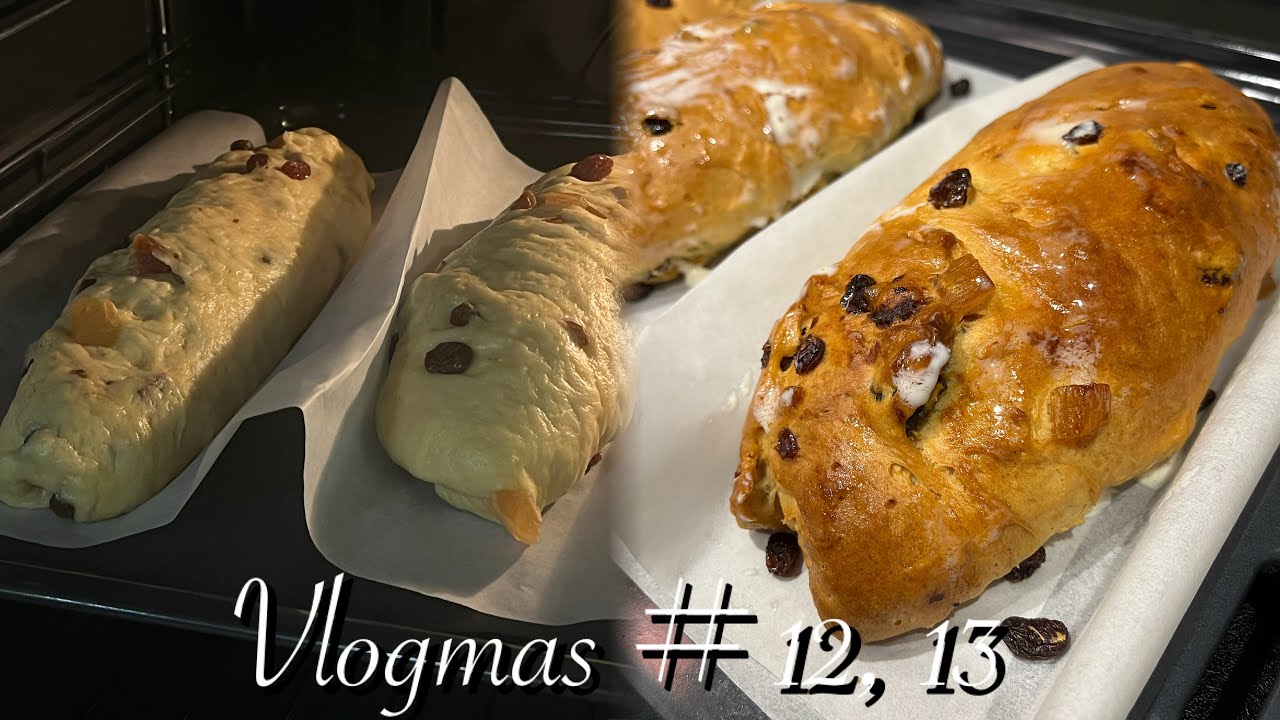 VLOGMAS Day 12, 13 || Випікаю штолен || Що почала вишивати 