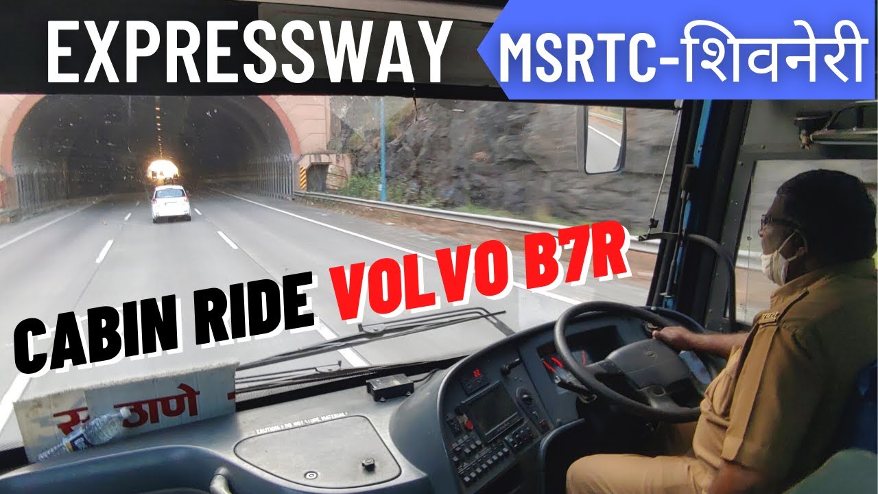 FULL JOURNEY : MUMBAI TO PUNE [VOLVO-B7R]  MSRTC ''SHIVNERI