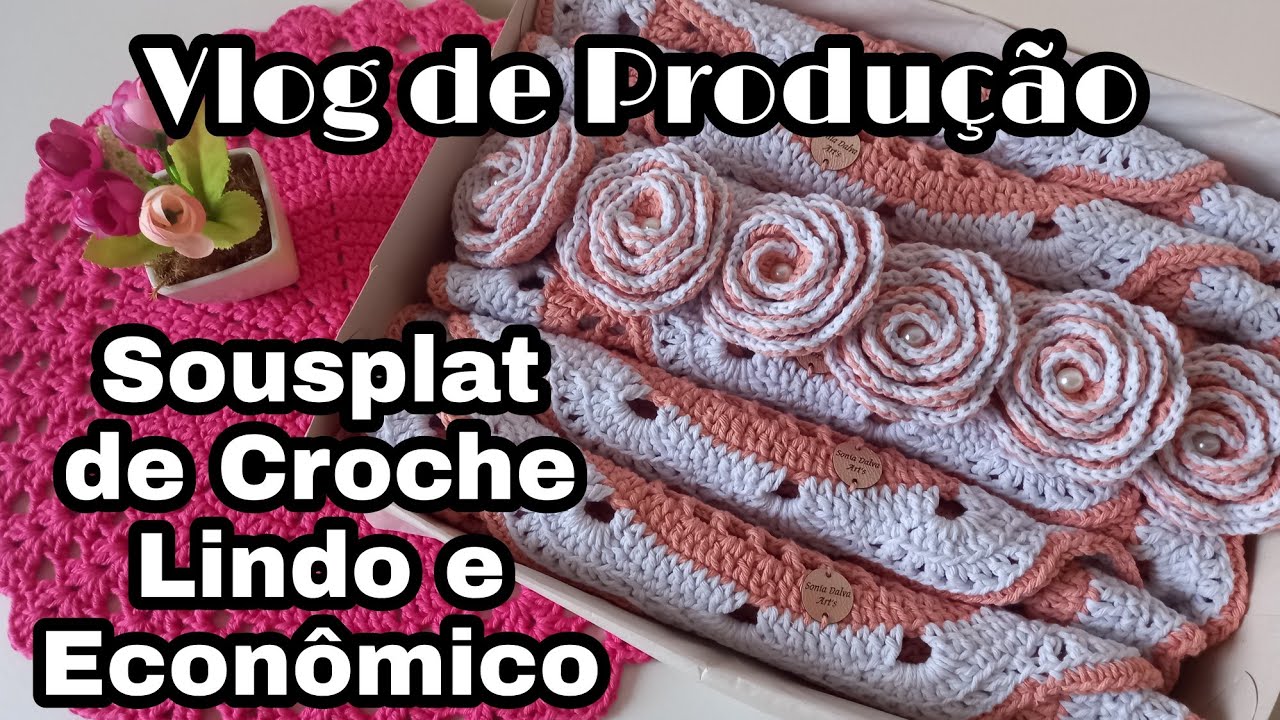 Sousplat de Croche lucrativo! Faça esse modelo e venda muito