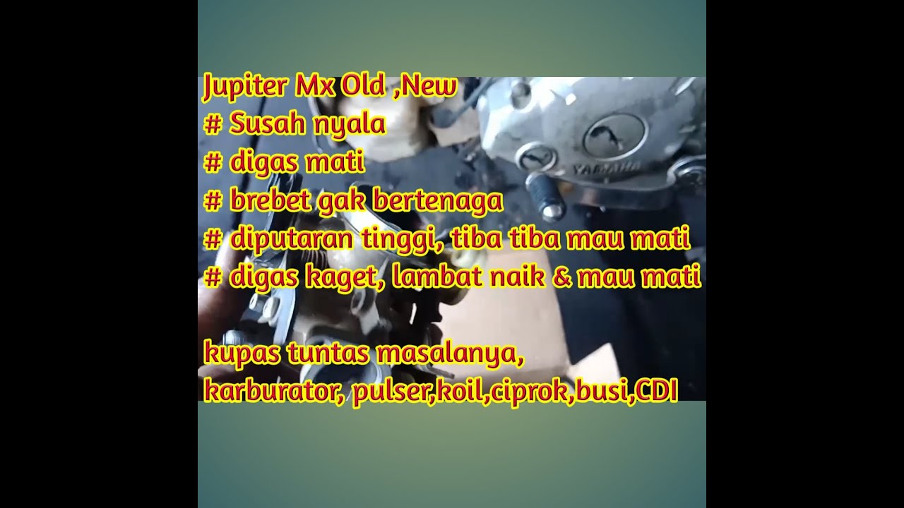 solusi motor jupiter mx bermasalah #tutorial #otomotif
