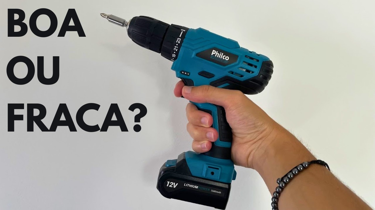 Furadeira Parafusadeira Philco 12V a Bateria Vale a Pena? Review Completo com Teste