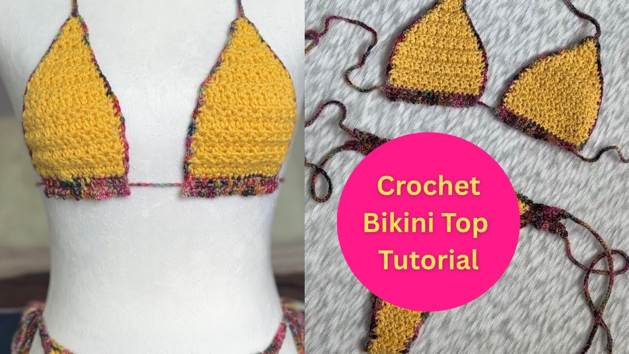 Easy Crochet Bikini Top Pattern and Tutorial for Beginners | Part 2