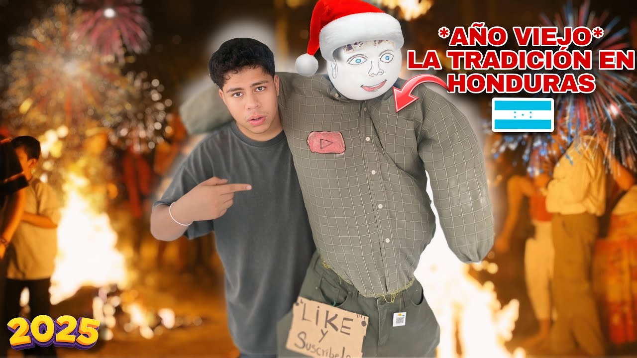 😱HACIENDO EL AÑO VIEJO EN HONDURAS * por primera vez*🎄🧨