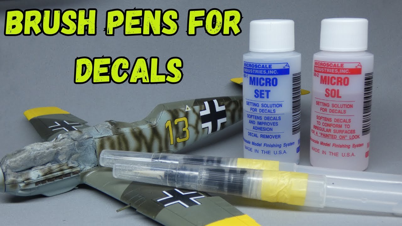 brush pens for decals model making tips and tricks