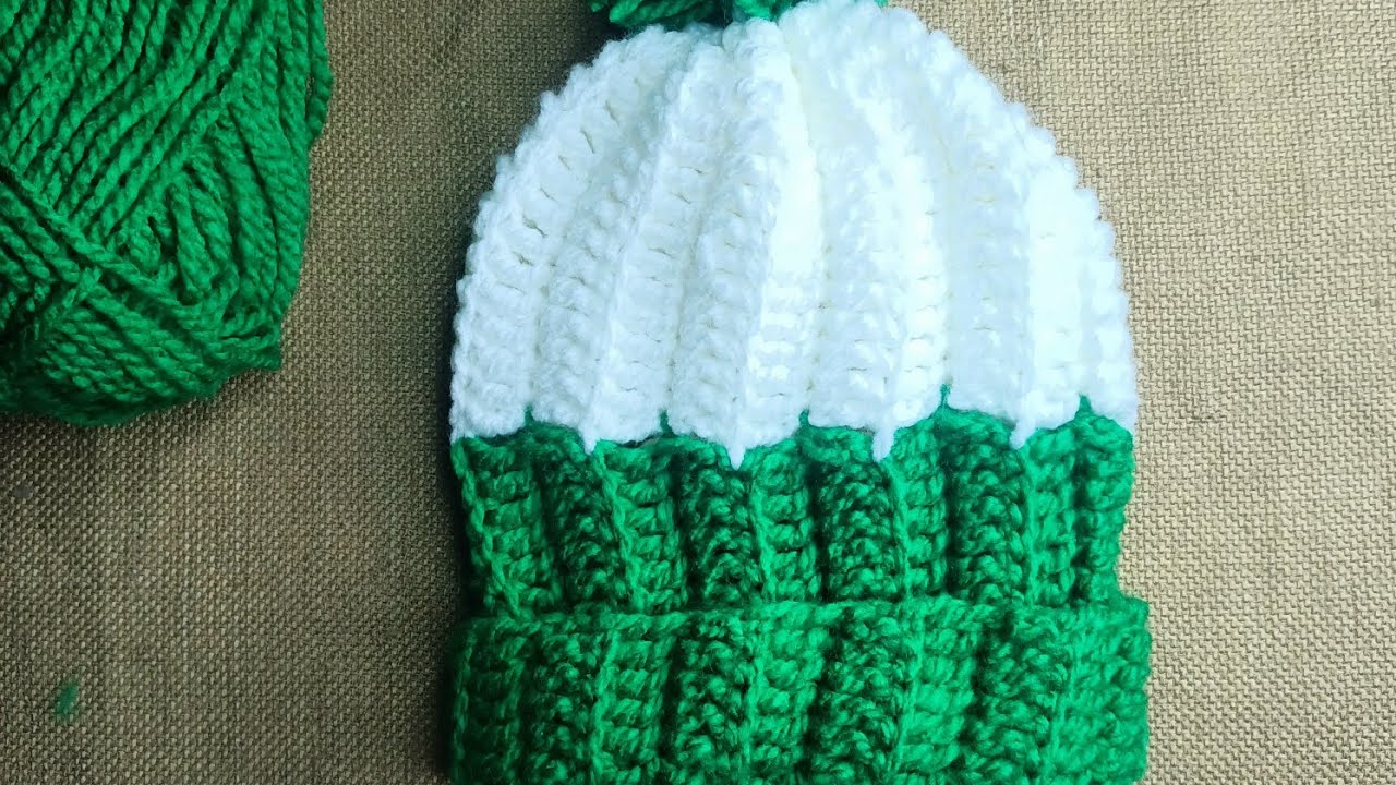 قبعة كروشيه شتوية سهلة وسريعة | Crochet Winter Hat Tutorial 🧵