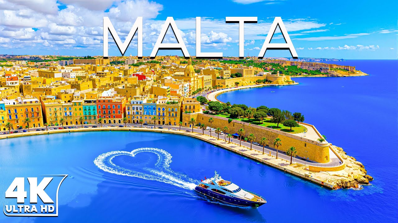 [4K] Malta  - Luminous Shores & Endless Island Summer | Deep House Chill