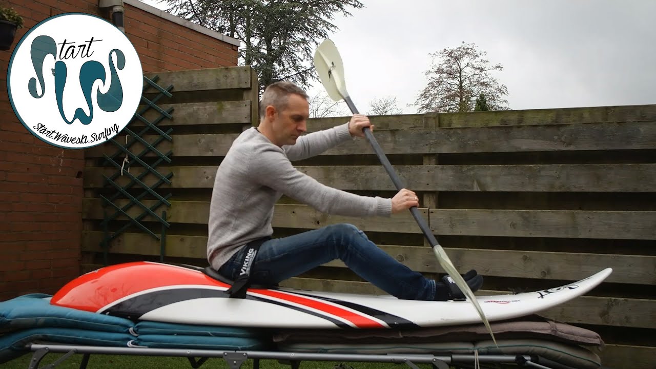 Start Waveski Surfing: Paddle strong, not wild! (How to paddle to catch a wave)