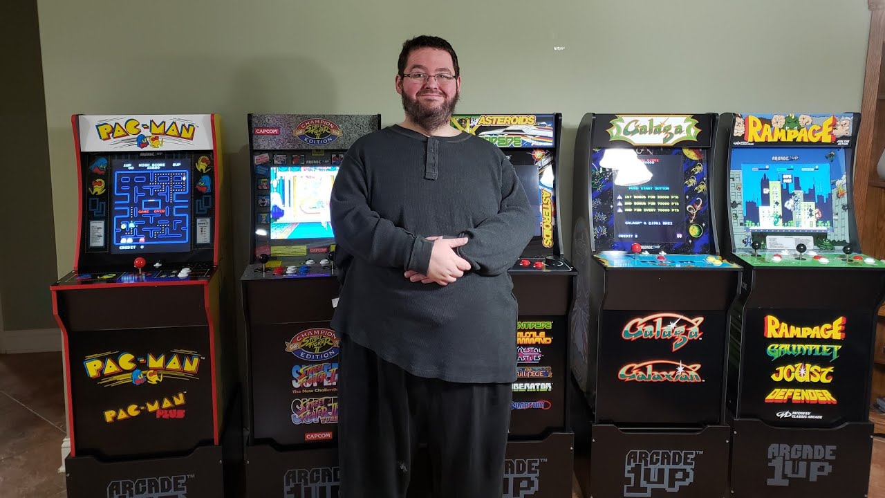 I turned My HOUSE into an ARCADE! Arcade1up REVIEW! Pac-man, Galaga, Rampage, Street Fighter