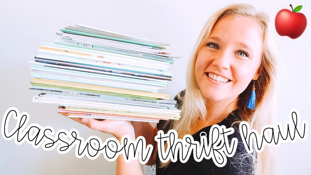 *HUGE* CLASSROOM THRIFT HAUL! | Classroom Book Haul | Teacher Vlogs