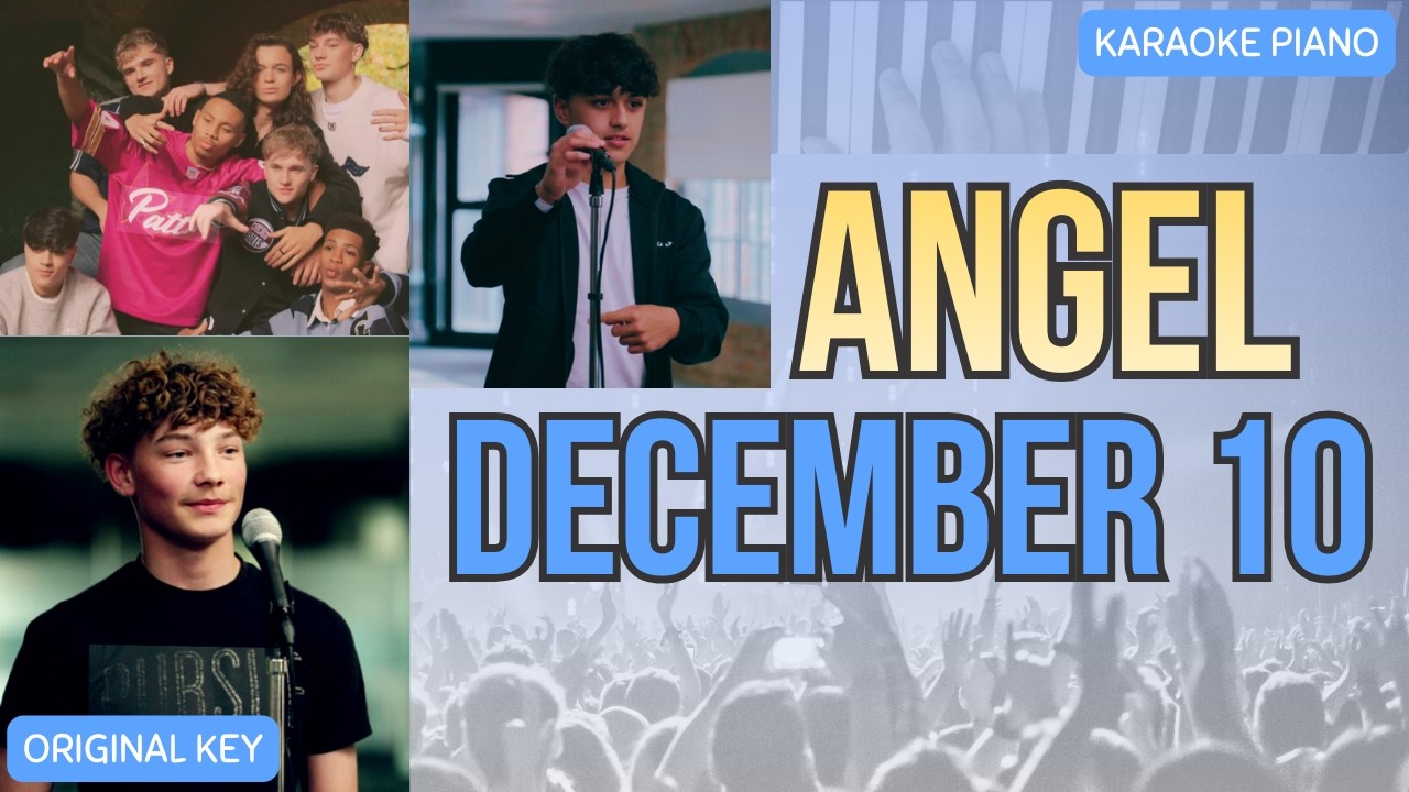 Angel ✨😇 | December 10 | Acoustic Piano Karaoke (Key: A major)