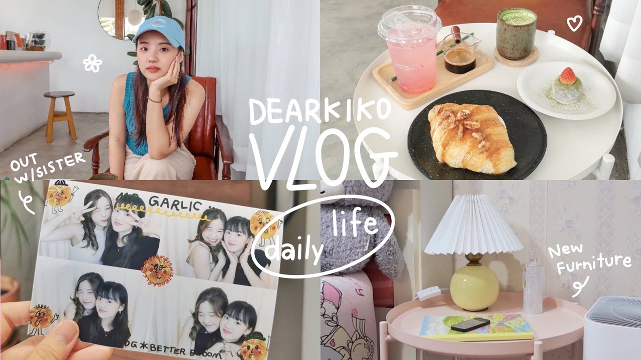 vlog ep7 เรียนออนไลน์, ไปคาเฟ่, ซื้อของที่ IKEA, แต่งห้อง | Dearkiko