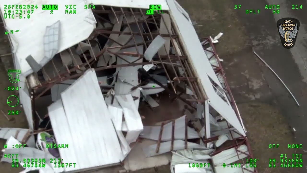 OSHP shows video of storm damage in Clark, Madison counties