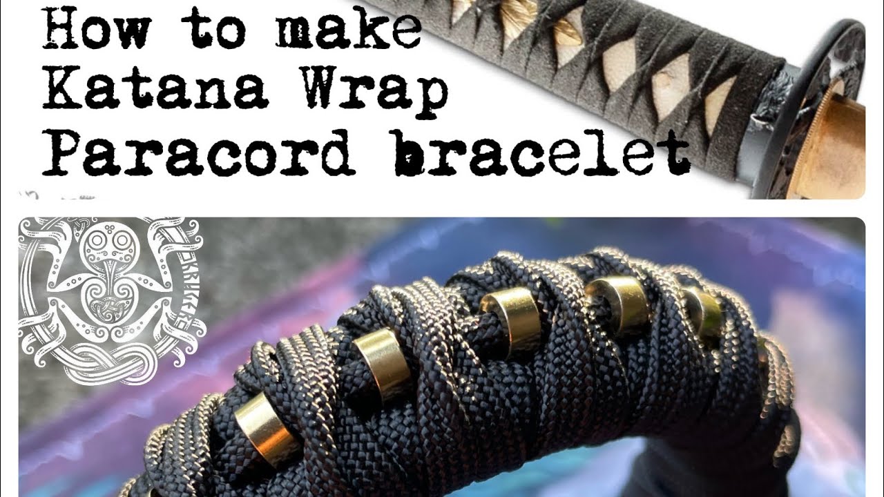 TUTORIAL: Katana Wrap paracord bracelet with beaded ridge