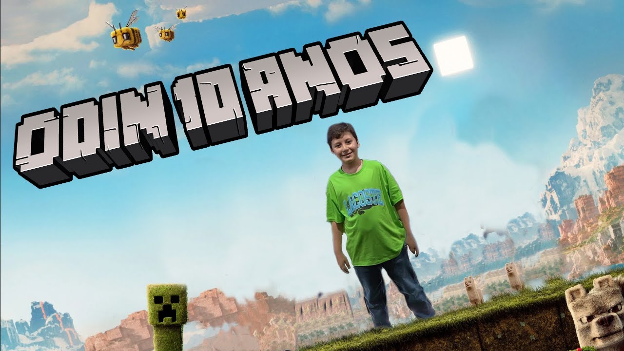 Odin 10 anos - Tema minecraft - Casa de Festa Imagina Mundi