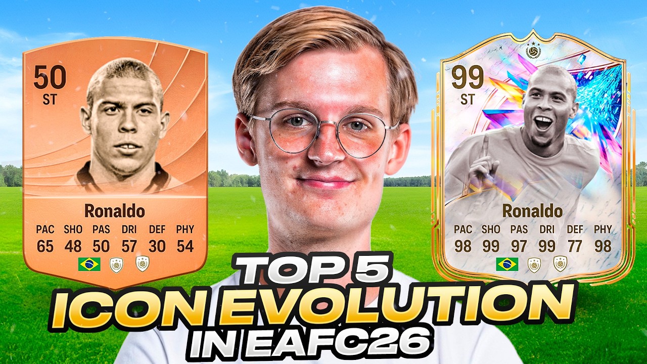 TOP 5 BEST ICON EVOLUTIONS ON FC 26!!
