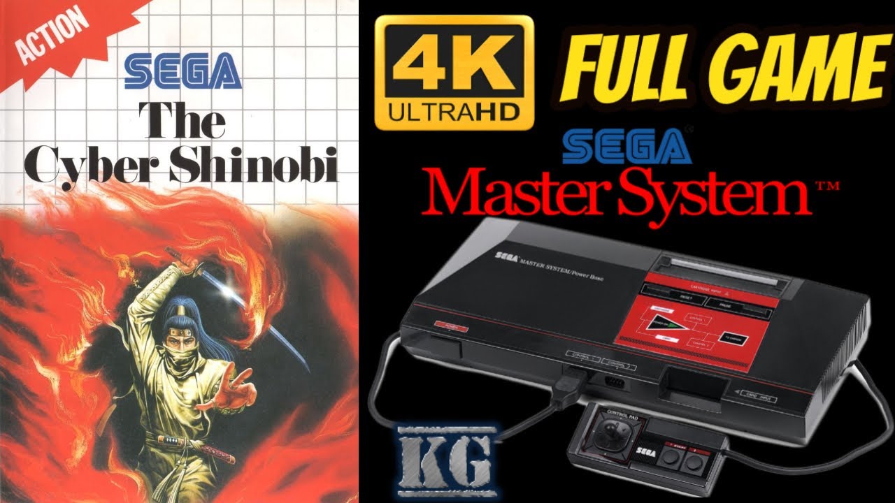 The Cyber Shinobi [SEGA MASTER SYSTEM] Gameplay Walkthrough FULL GAME [4K60ᶠᵖˢ UHD🔴]