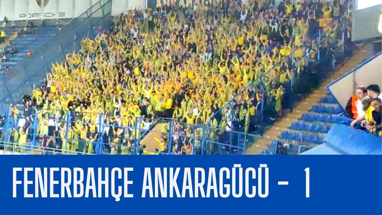Kadıköy'de Ankaragücü Tribün Performansı - 1