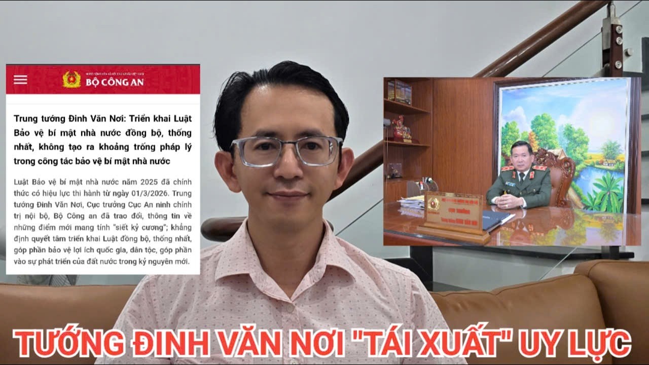 Trung tướng Đinh Văn Nơi tái xuất uy lực sau thời gian 