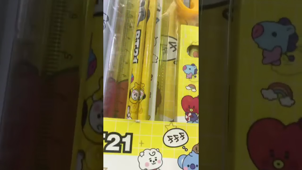 BT 21 stationery gift set | BTS stationery for school supplies 
