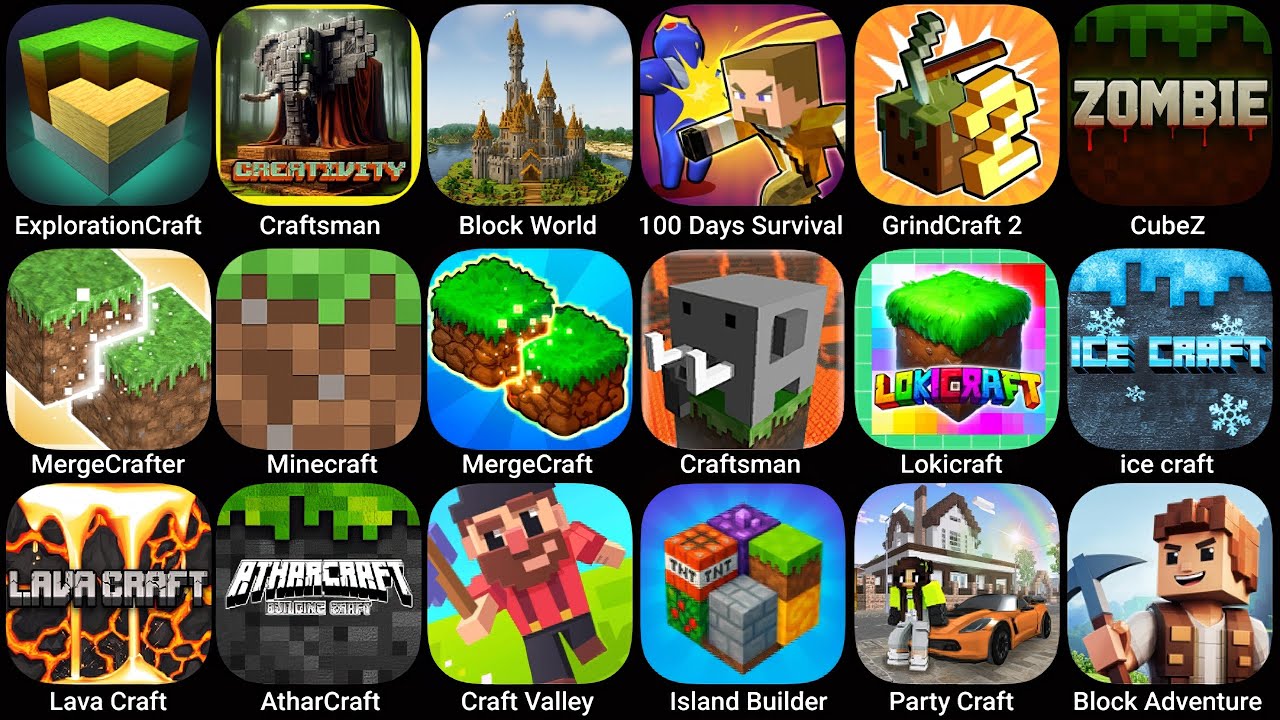 Exploration Craft,Craftsman Building,Block Craft,Minecraft,Craftsman,Lava Craft,Craft Valley