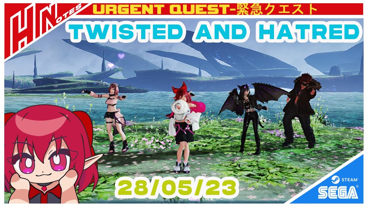 【PSO2BASE】Urgent Quest:Twisted and Hatred(Sodam Lvl 200)-28/05/23|Hero-Class