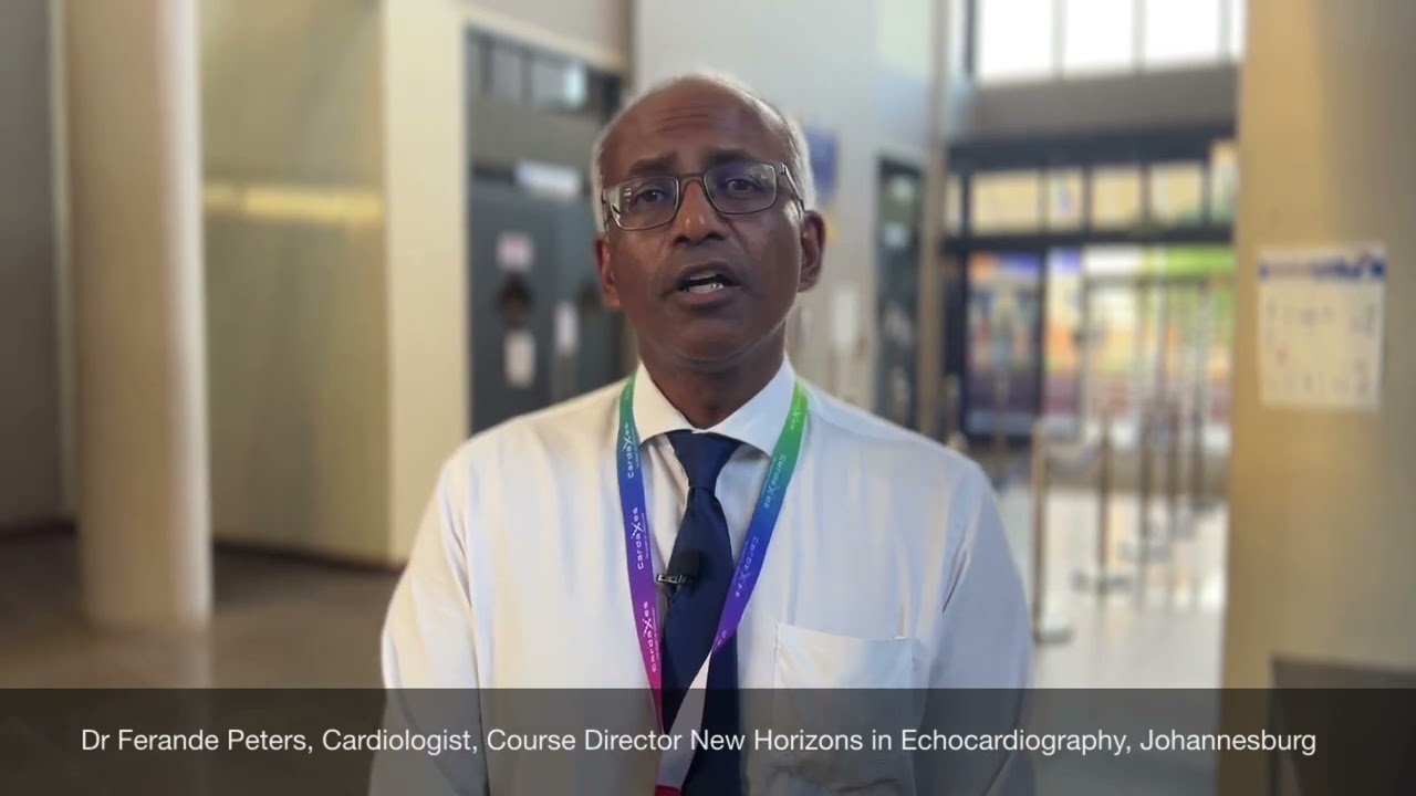 Dr Ferande Peters, Cardiologist, Course Director New Horizons in Echocardiography, Johannesburg