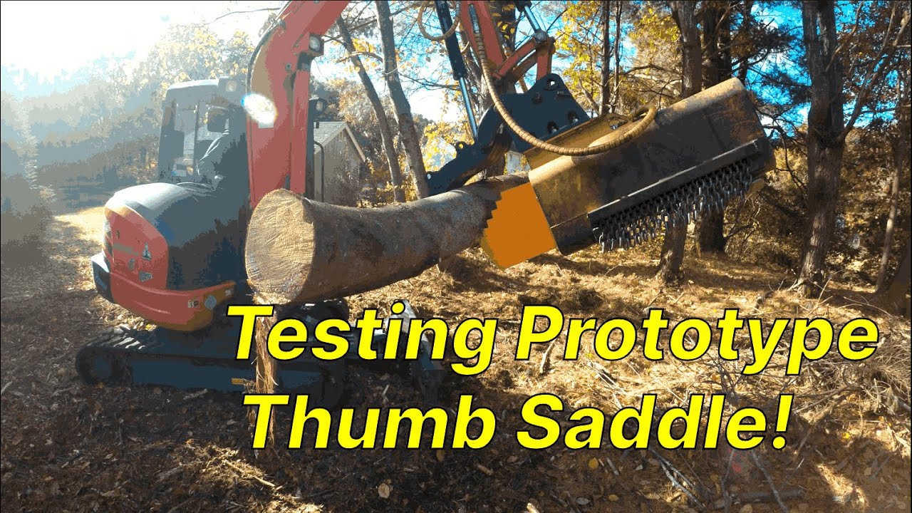Testing Indeco Prototype Thumb Saddle (and mulching down some slash!)