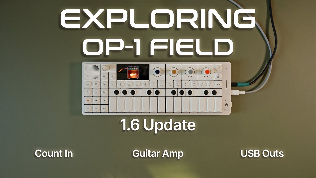 OP-1 Field 1.6 Ambient Music Session | New Guitar Amp & USB Audio