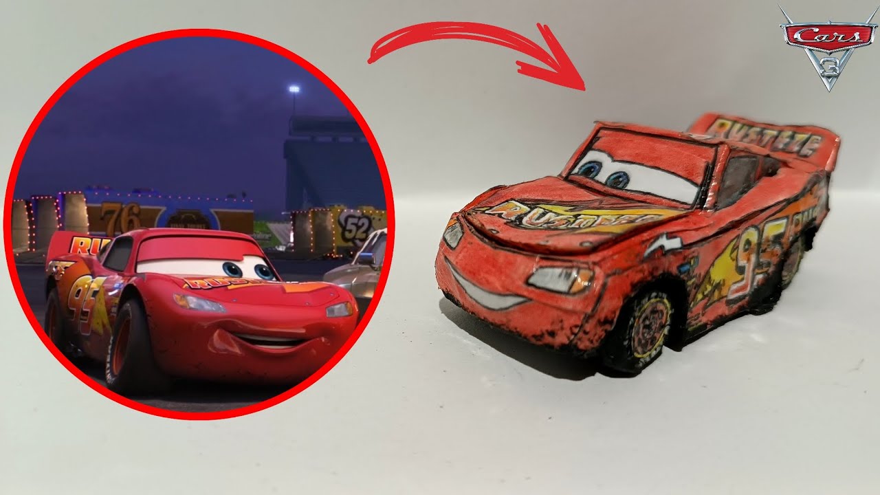 COMO FAZER o Relâmpago McQueen de PAPELÃO!!