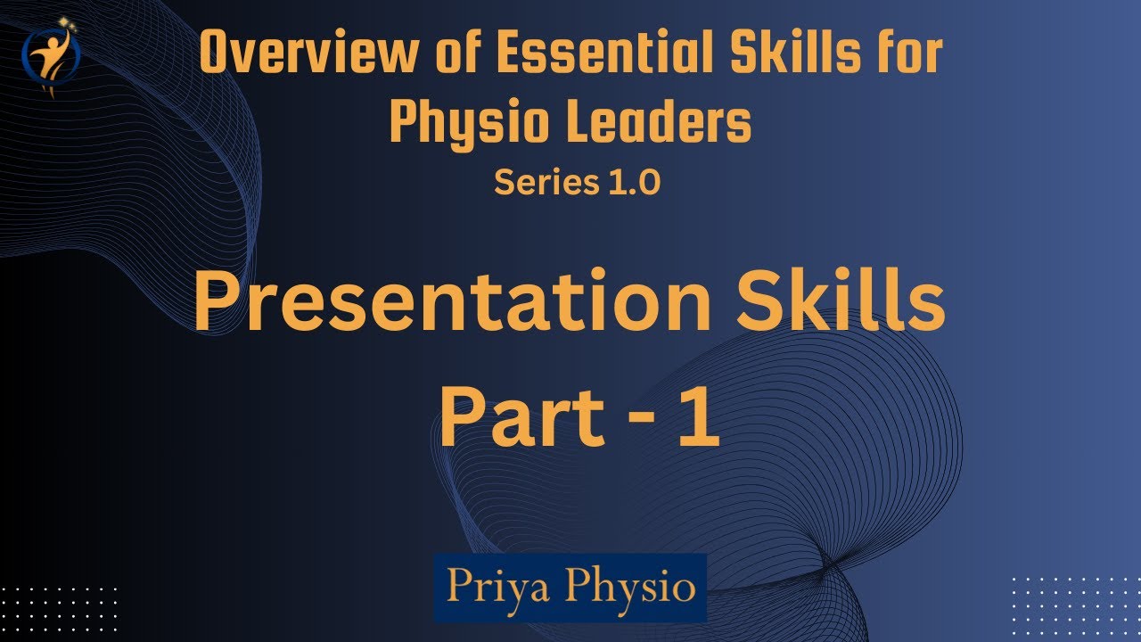 Physios - Want to work on your presentation skills?