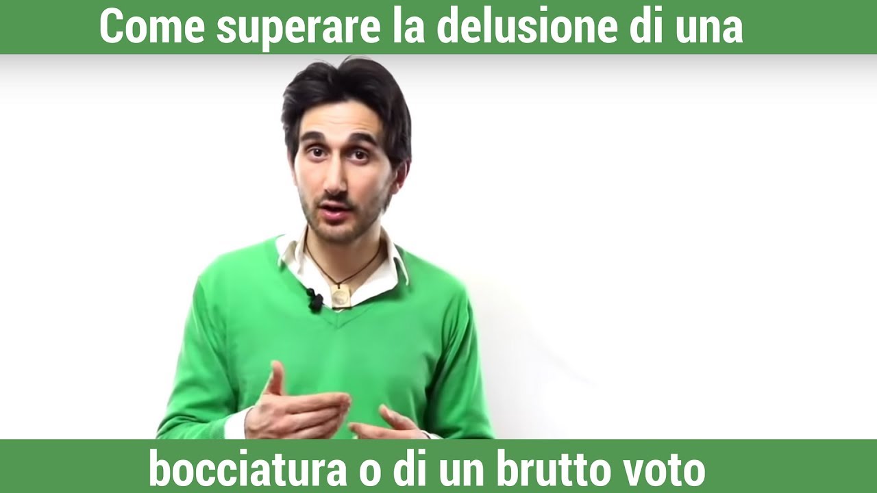 Come superare la delusione di una bocciatura o di un brutto voto