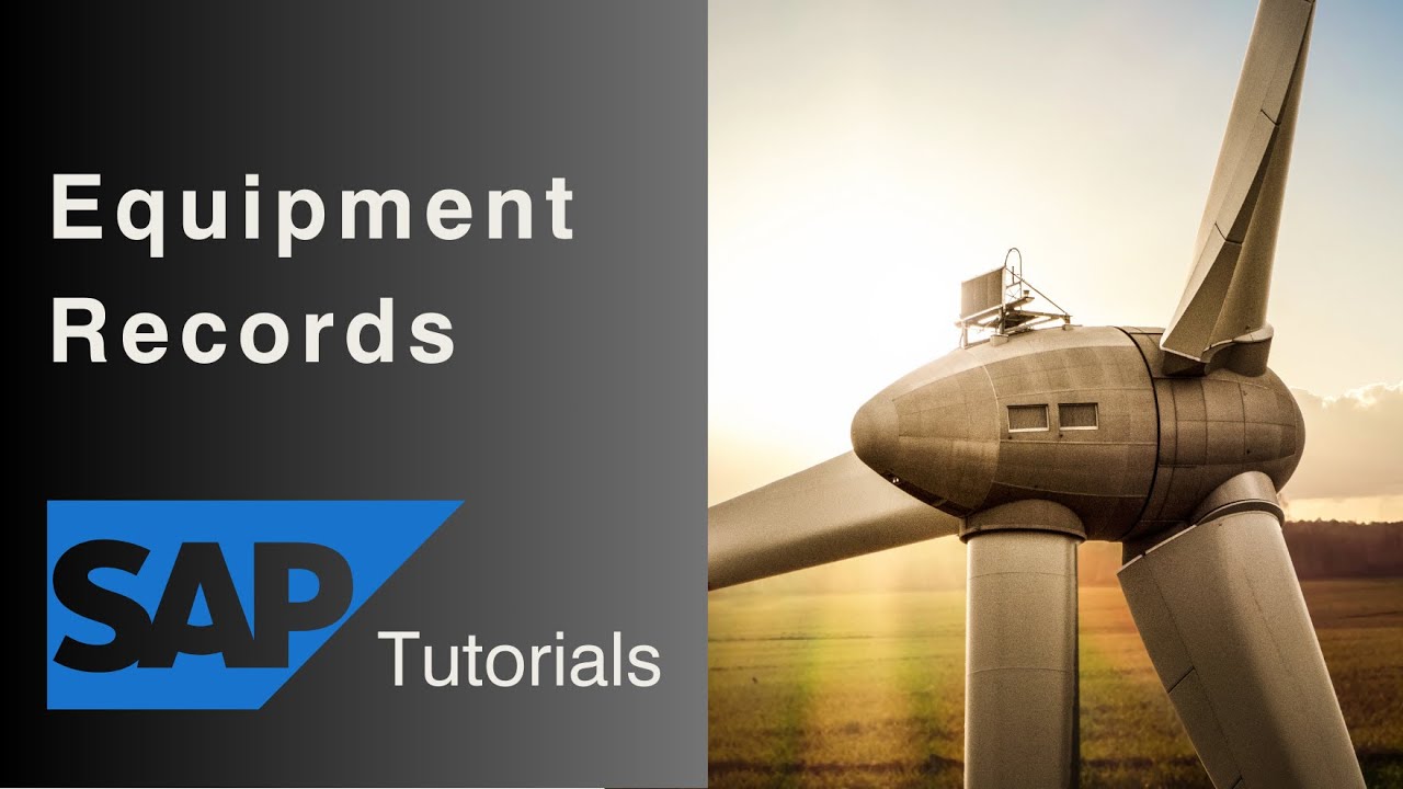 Create Equipment Records in SAP