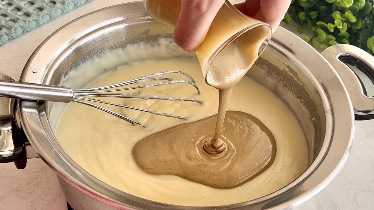 НЕВЕРОЯТНО ПРОСТОЙ И ВКУСНЫЙ ❗ Рецепт молочного десерта с тахини! Вся семья любит это!
