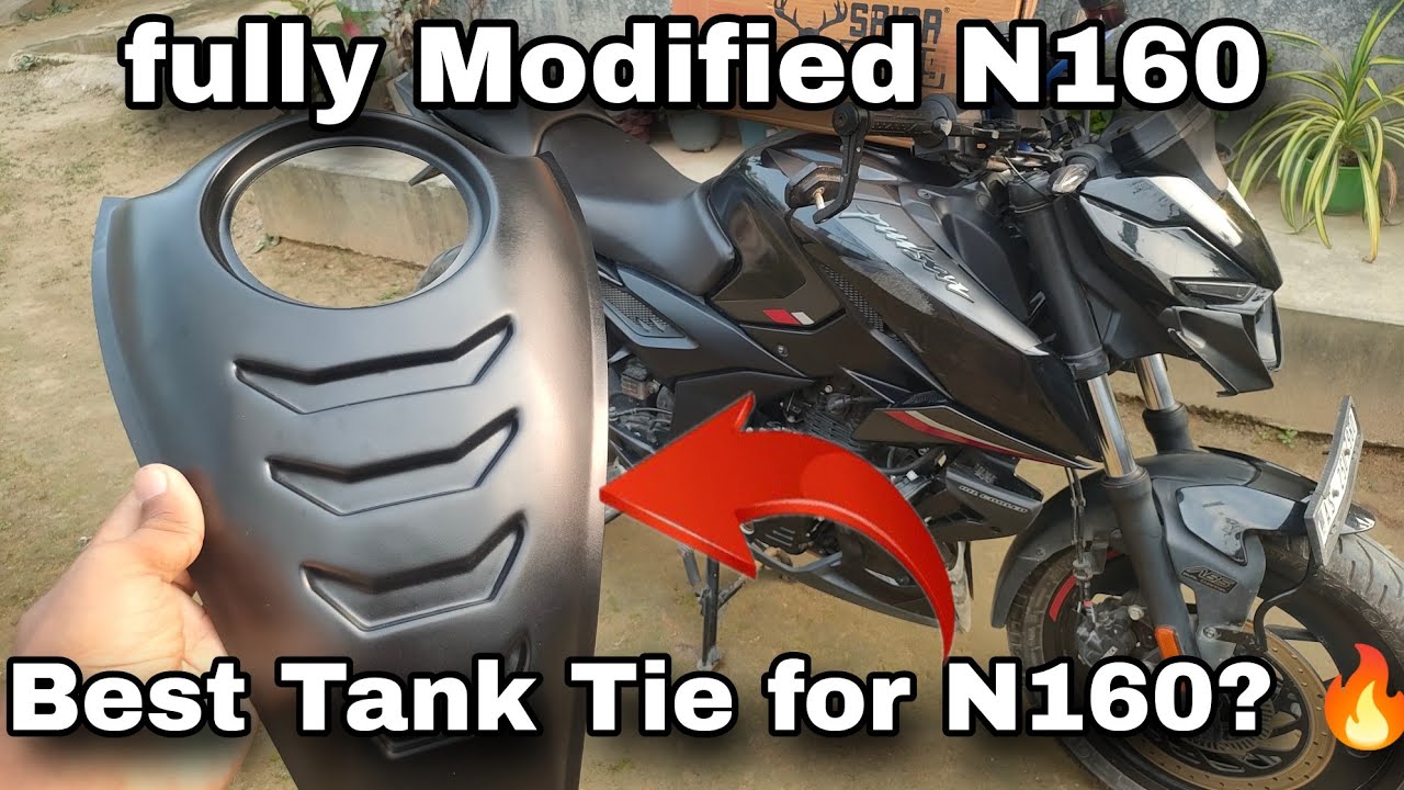 Best Tank tie for N160 👀🔥|| pulsar N160 modification full detail video #n160 #viralvideos #assam