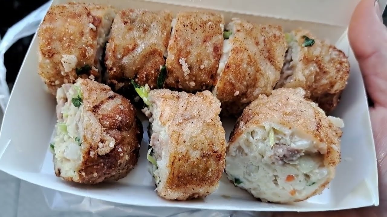 20240105阿富網絲肉捲 嘉義東市場美食 嘉義美食 排隊美食 限購兩條 東公有市場 蕾絲包裹肉捲 網絲肉捲 傳統美食 市場美食 櫻花蝦肉捲 古早味肉捲