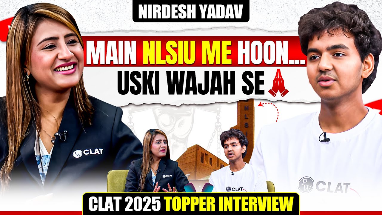 CLAT 2025 Toppers Interview | NLSIU | Strategy For CLAT Exam