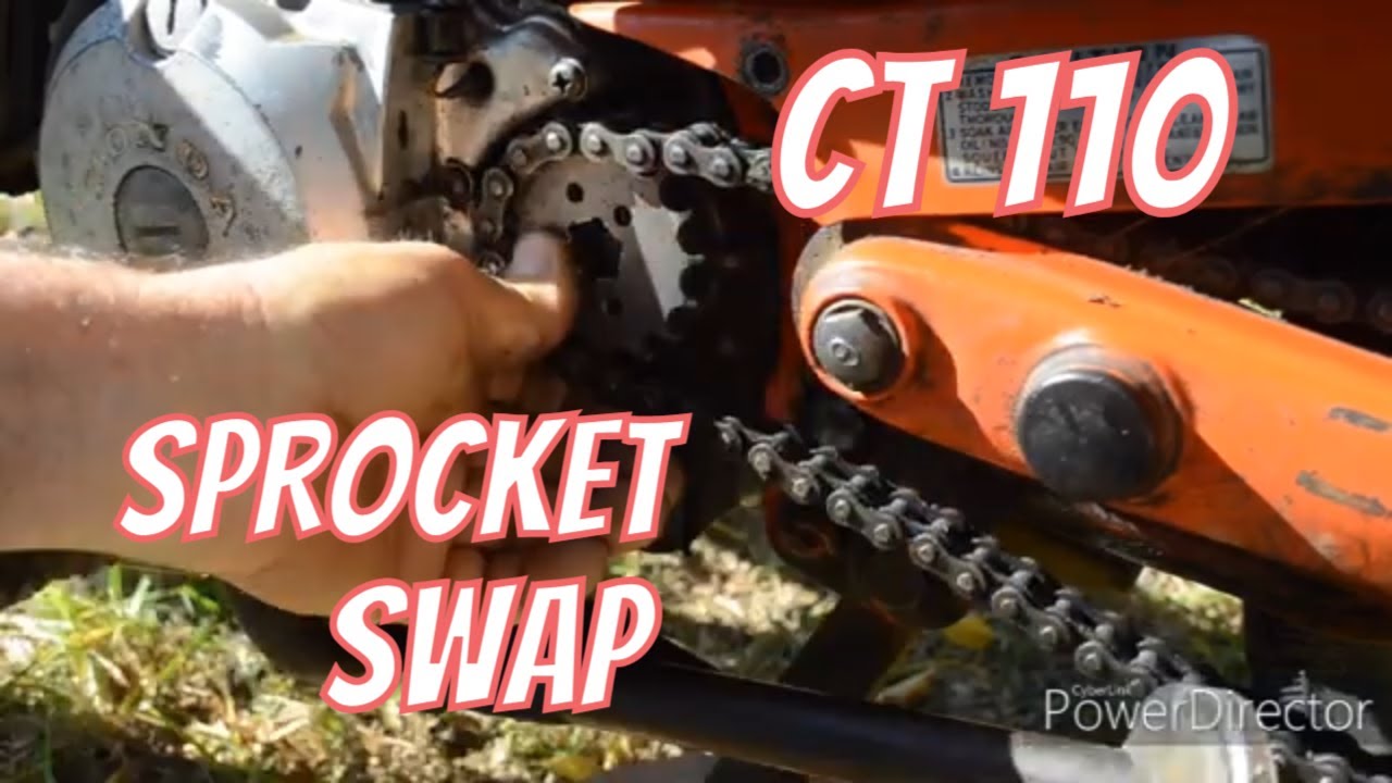 Замена передней звездочки Honda CT 110 Postie
