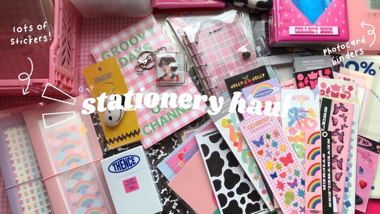 huge stationery haul📓 🌷