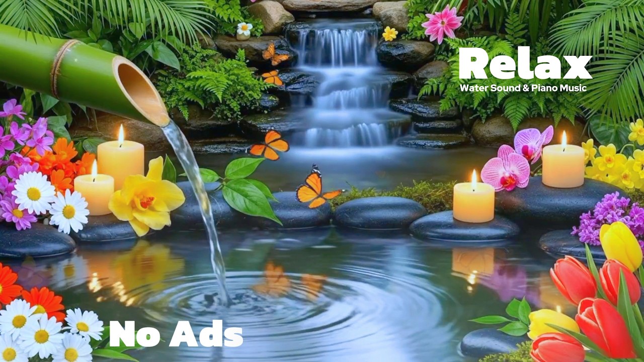 Deep Sleep Music 🌙 Piano & Water Sounds for Instant Anxiety Relief (Night Ambience) Series 8