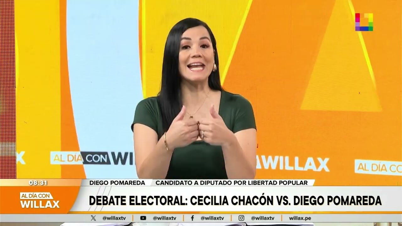 Al Día con Willax - ENE 19 - DEBATE ELECTORAL: CECILIA CHACÓN VS. DIEGO POMAREDA | Willax
