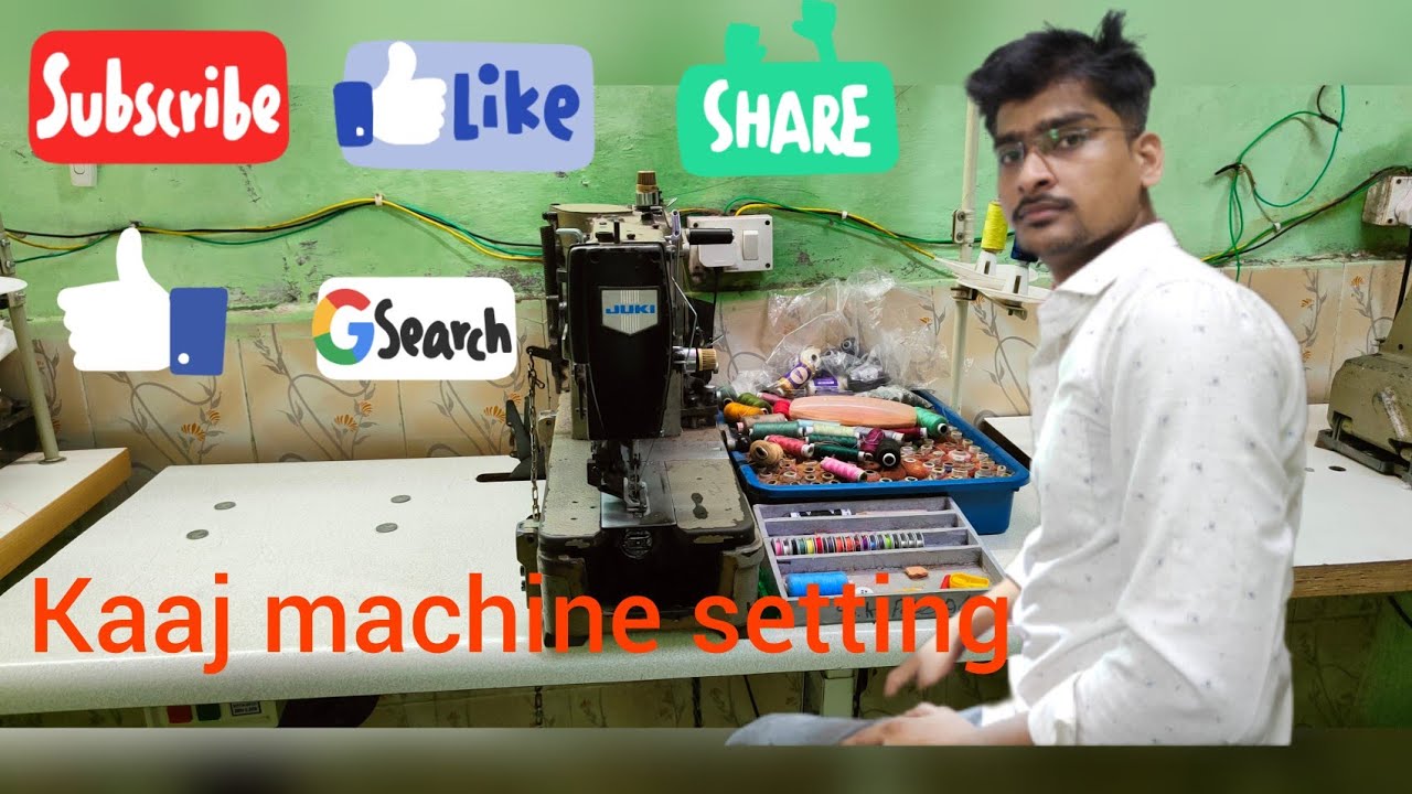 my first vlog kaaj machine setting 780/781