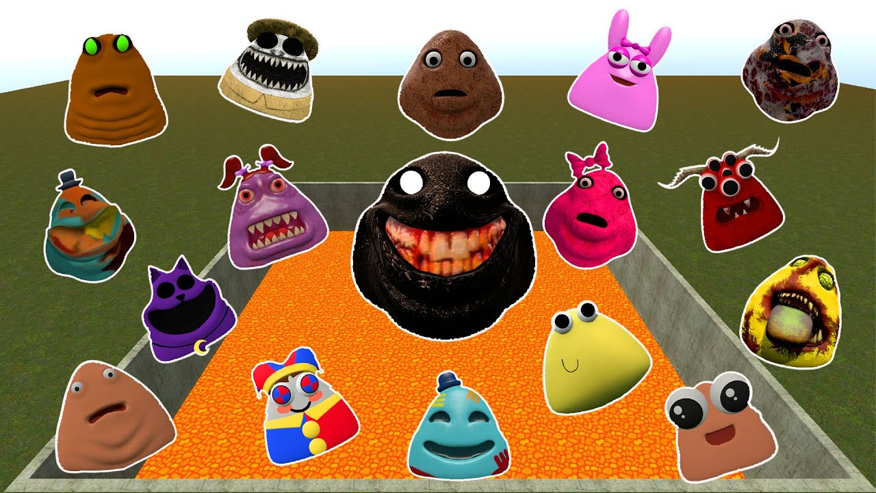 DESTROY ALL NEW 3D POU BOU'S REVENGE & ITALIAN BRAINROT FAMILY inGarry's Mod!!