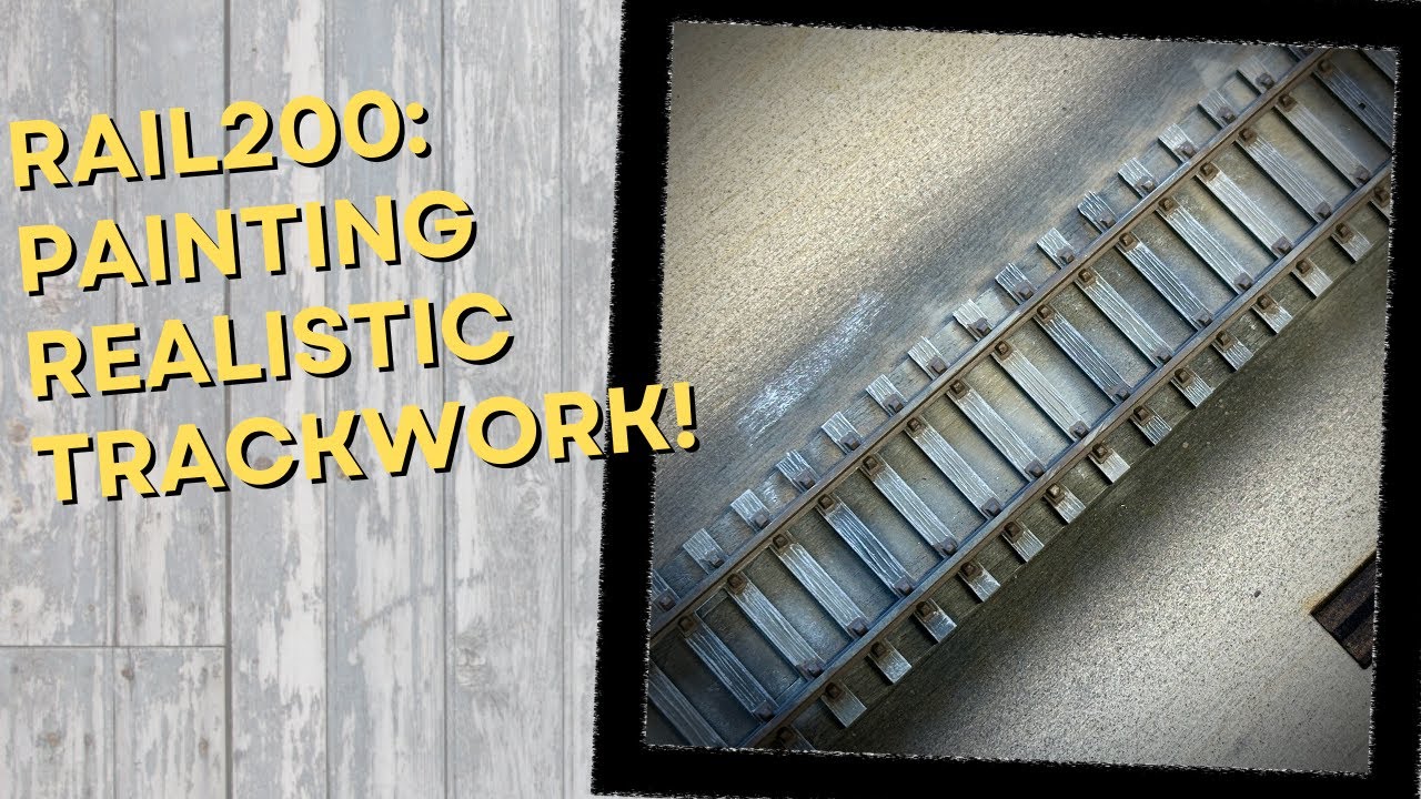 Painting Model Railway Hornby OO Gauge Track! Rail200