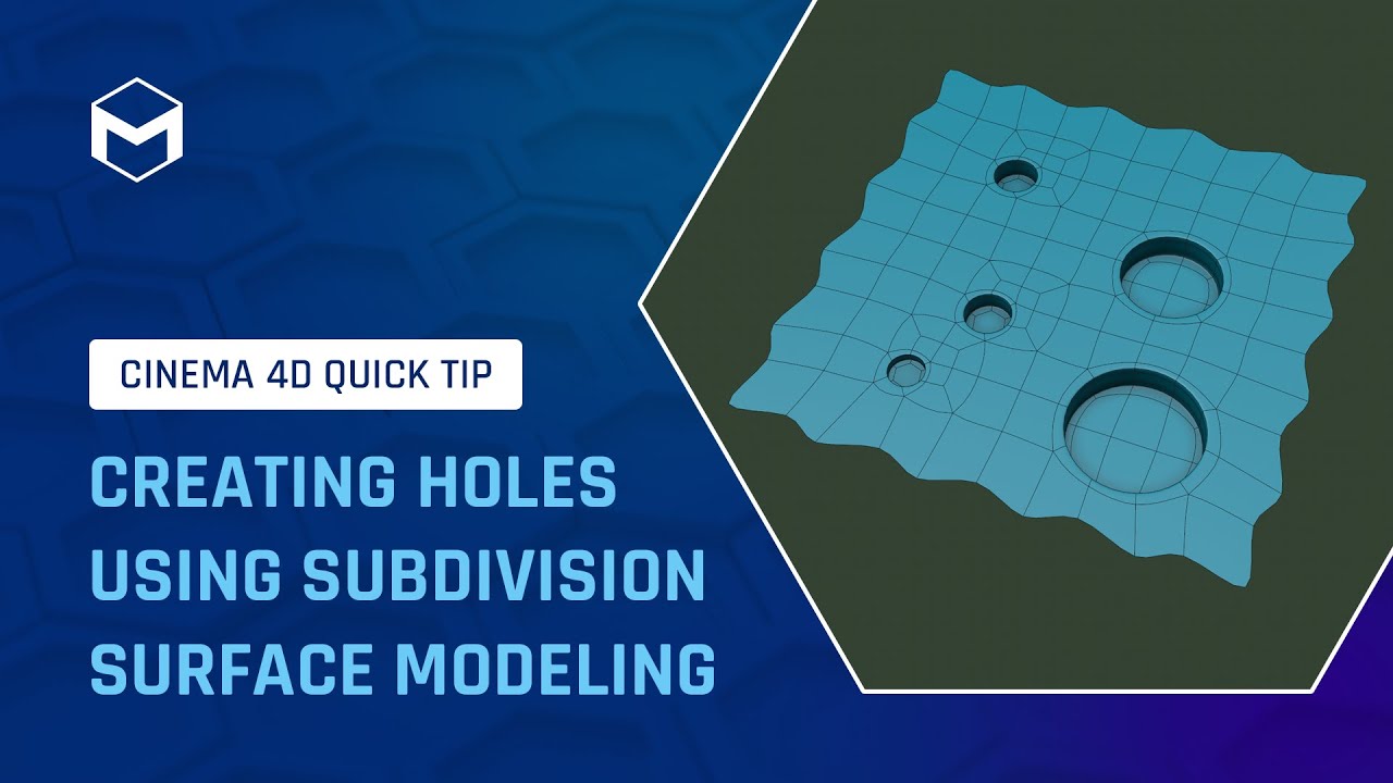 #C4DQuickTip 118: Creating Holes using Subdivision Surface Modeling in Cinema 4D