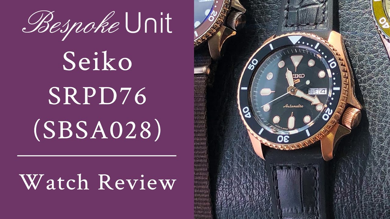 Seiko 5 Sports SRPD76 Review (SBSA028): The Rose Gold 5KX Diver, Made In Japan
