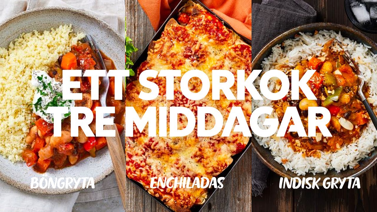 En böngryta - 3 olika middagar!