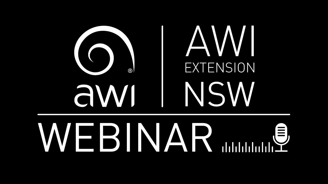 AWI Extension NSW Webinar June 2025 - Success With Grazing Crops